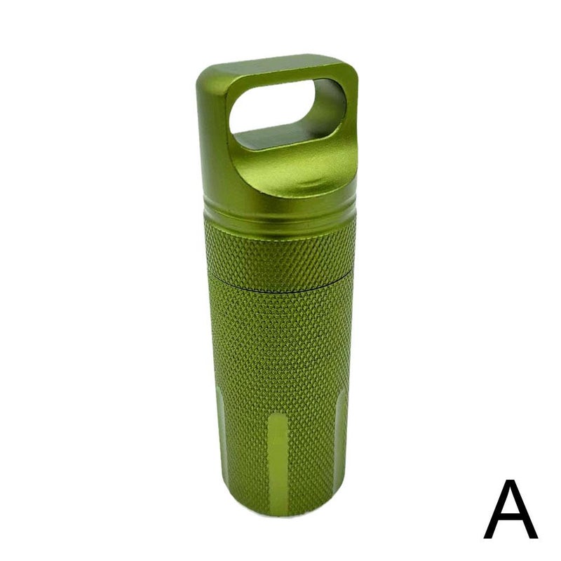 Medicine container, aluminum alloy, fully sealed waterproof container, protective life-saving equipment storage box, metal medicine bottle